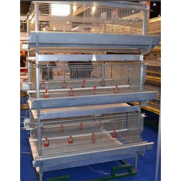 Stacked broiler cage